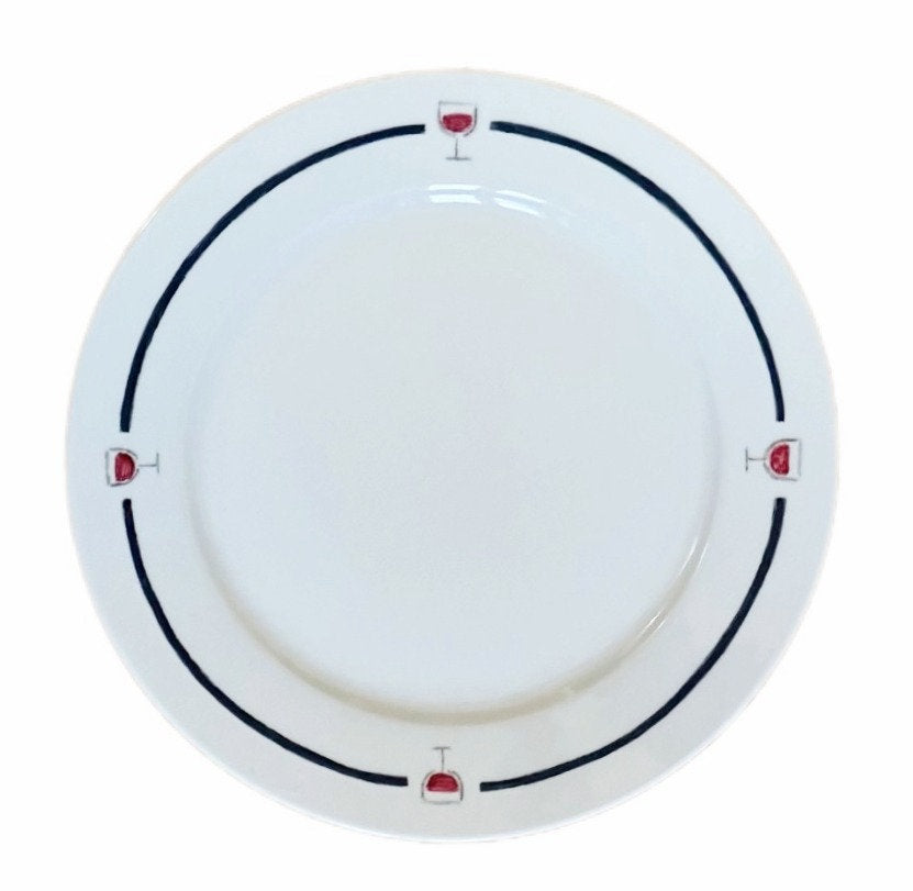 Handmade Porcelain Wine Plate – Set of 2