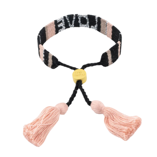 Atitlan LOVE Bracelet - Black & Neutral