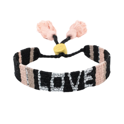 Atitlan LOVE Bracelet - Black & Neutral