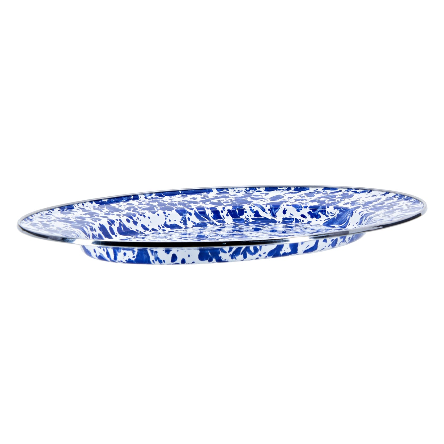 Cobalt Swirl Oval Platter