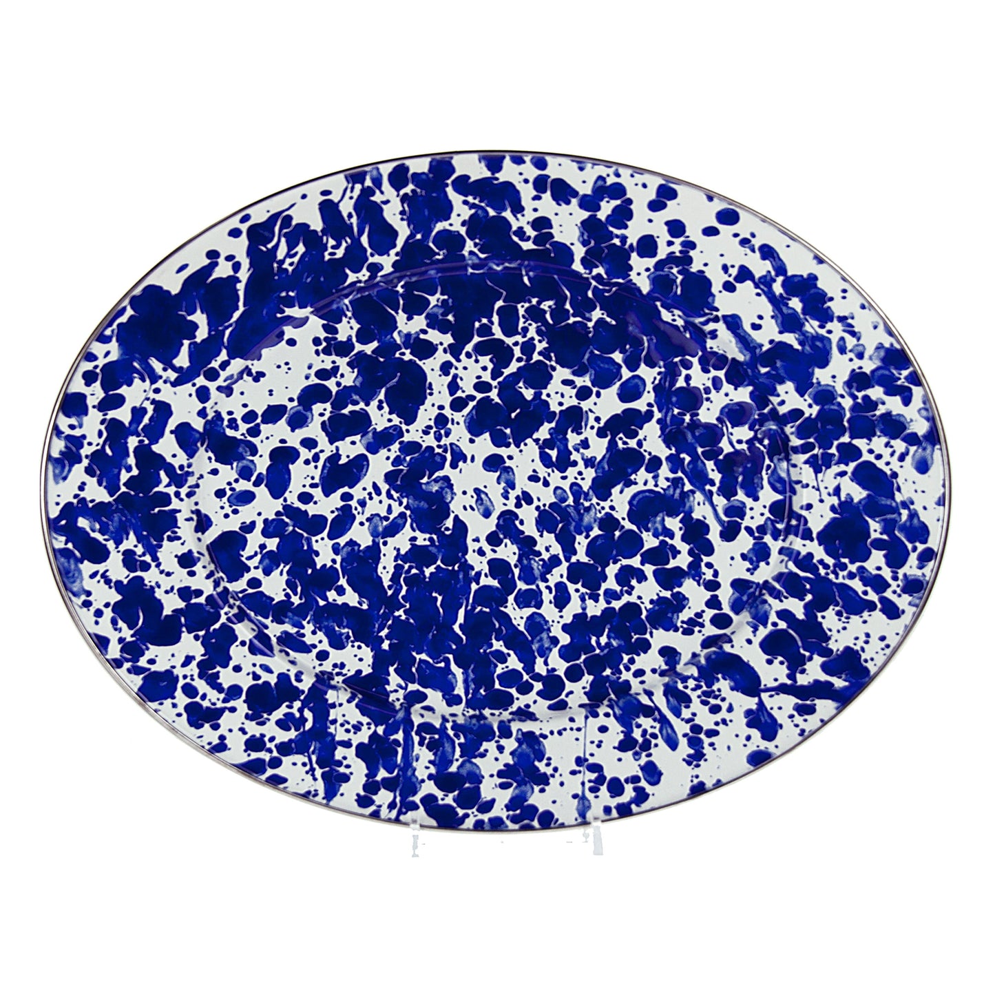 Cobalt Swirl Oval Platter