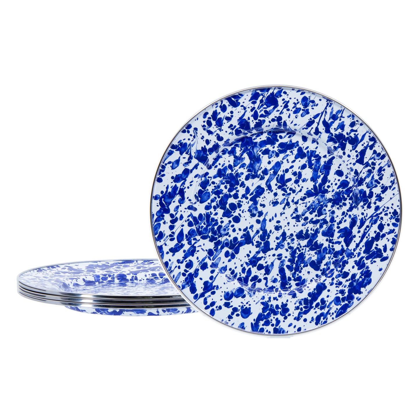 Cobalt Swirl Dinner Plates -Set of 4