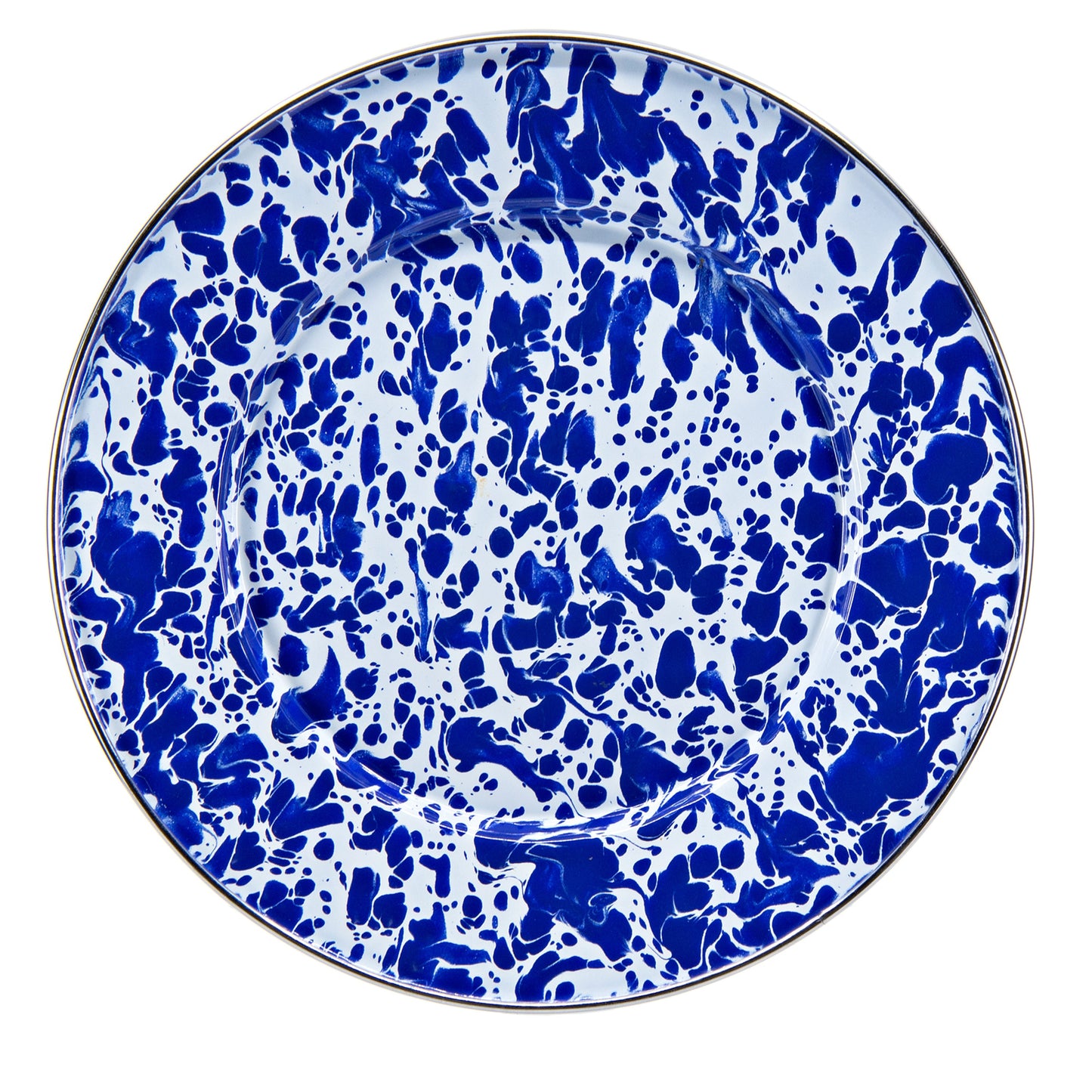 Cobalt Swirl Sandwich Plates - Set of 4