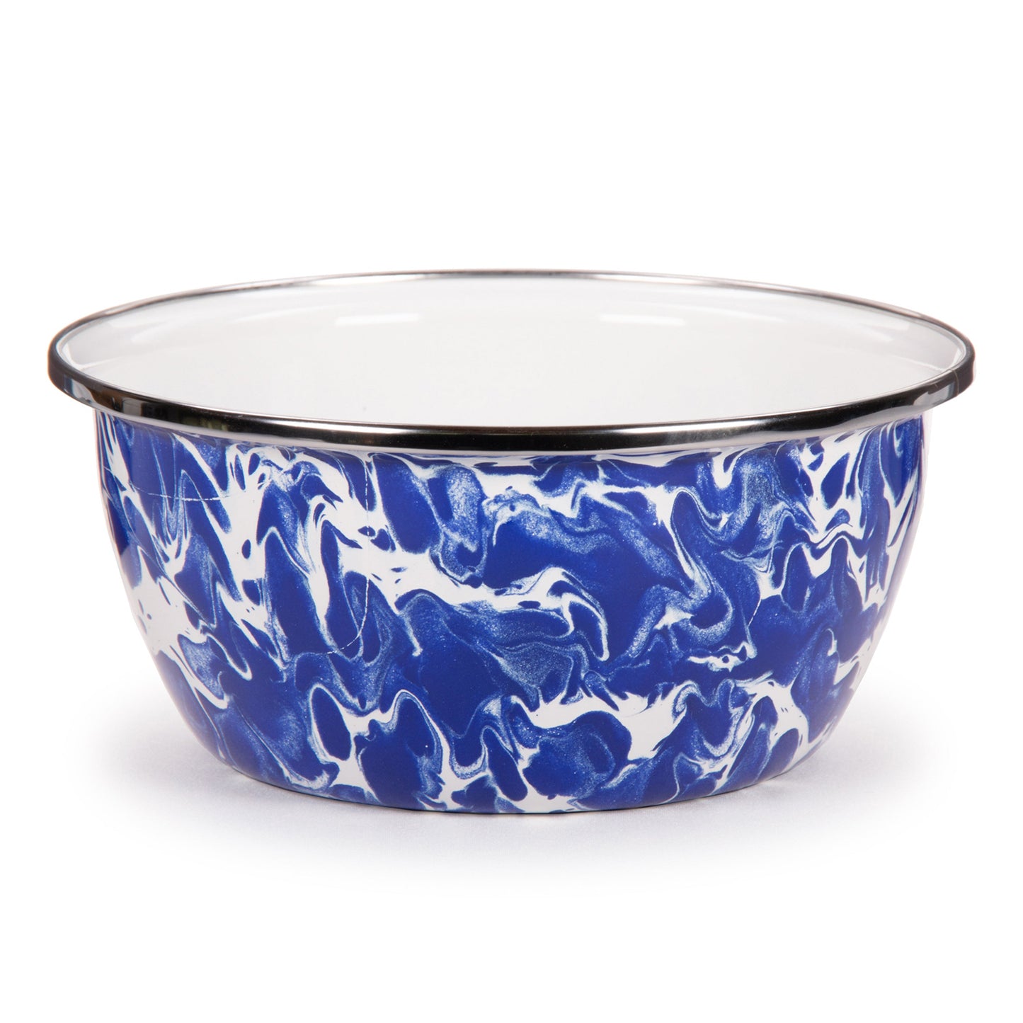 Cobalt Swirl Salad Bowls - Set of 4