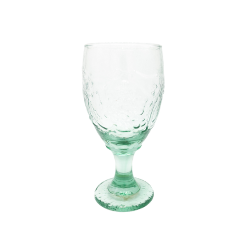 Clear Green Grapes One-of-a-kind Vintage Glasses - Set of 6