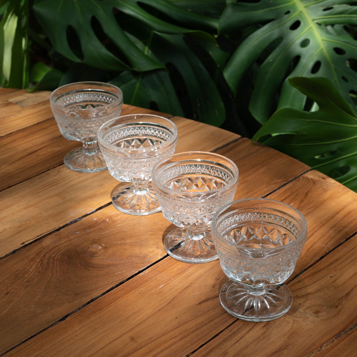 Wexford Clear Champagne Glasses - Vintage
