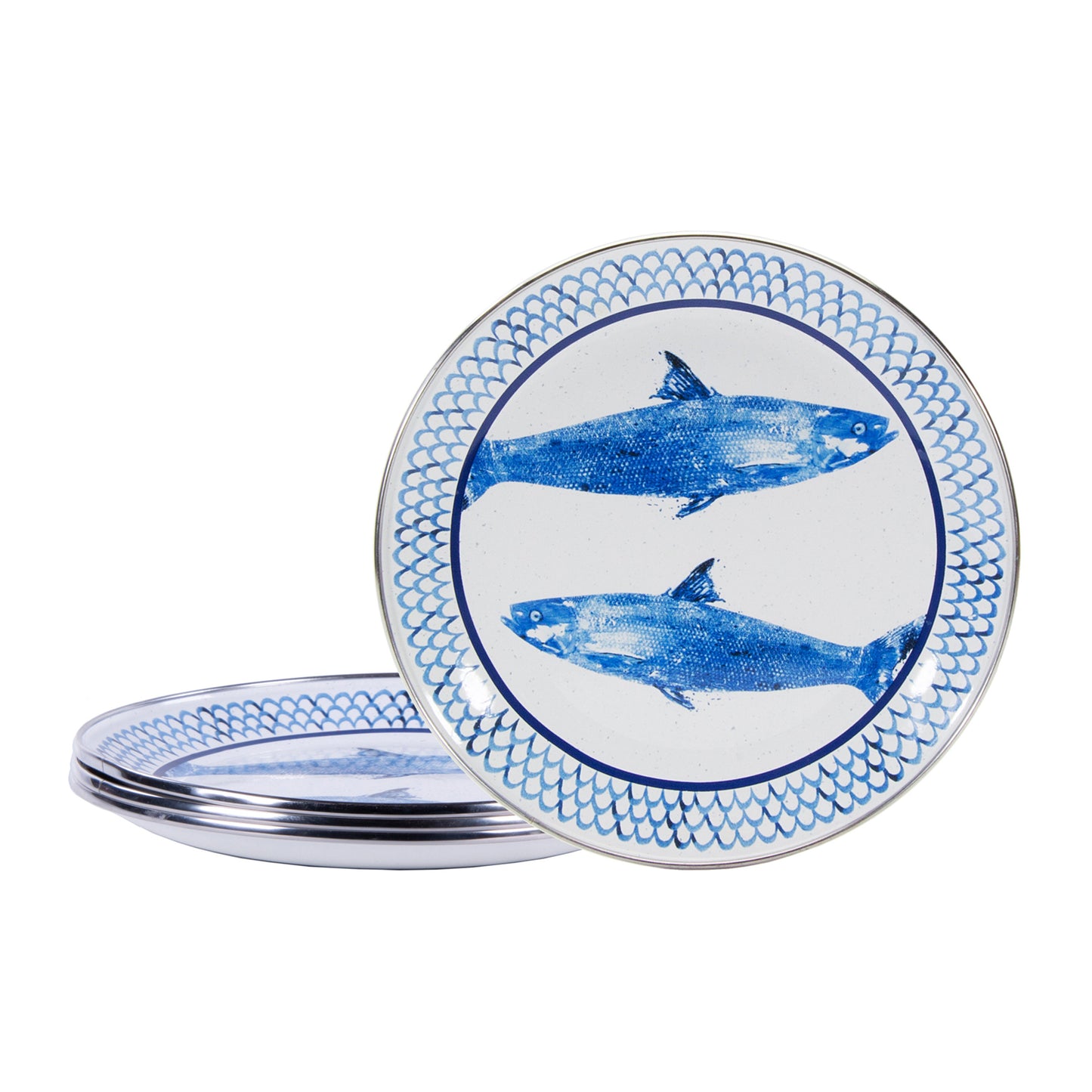 Fish Camp  Sandwich Plates - Set of 4