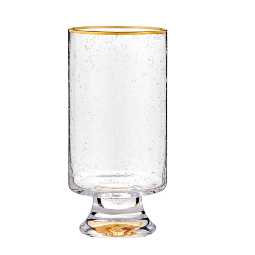 Gold Rimmed High Ball Glass - Set of 4