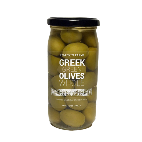 Hellenic Farms Greek Green Whole Olives