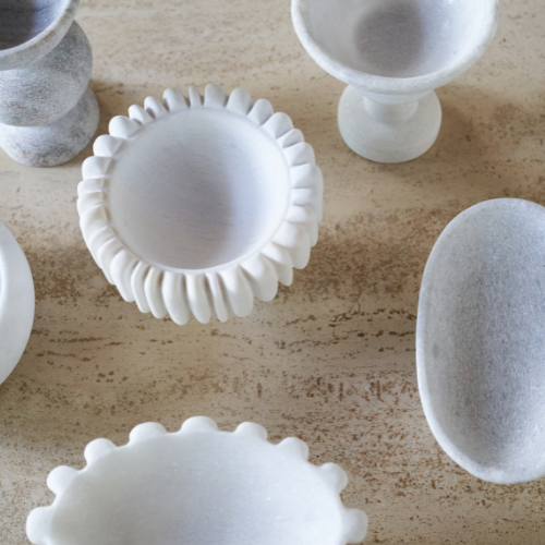 Greek Handmade White Marble Cascade