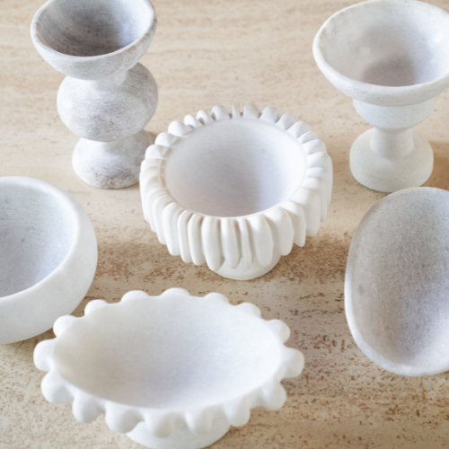 Greek Handmade White Marble Cascade