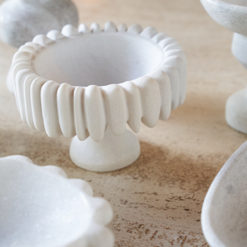Greek Handmade White Marble Cascade