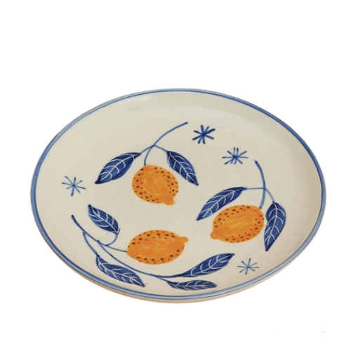 Handpainted Ceramic Plates - Set of 2