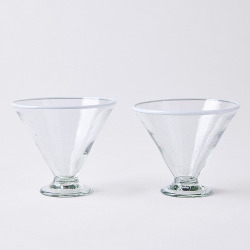 White Rim Margarita Glass