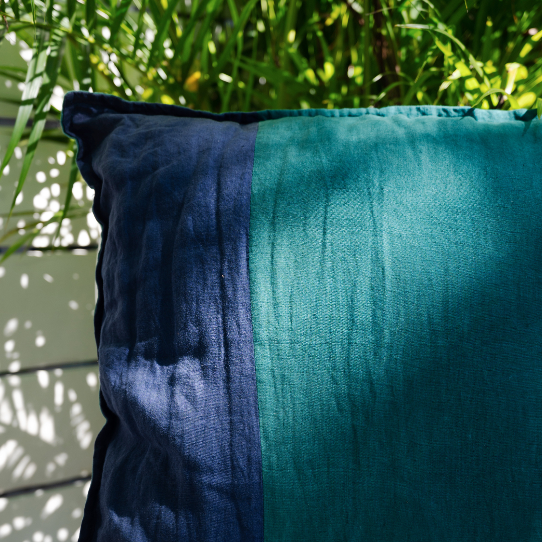 Linen Blues Pillow