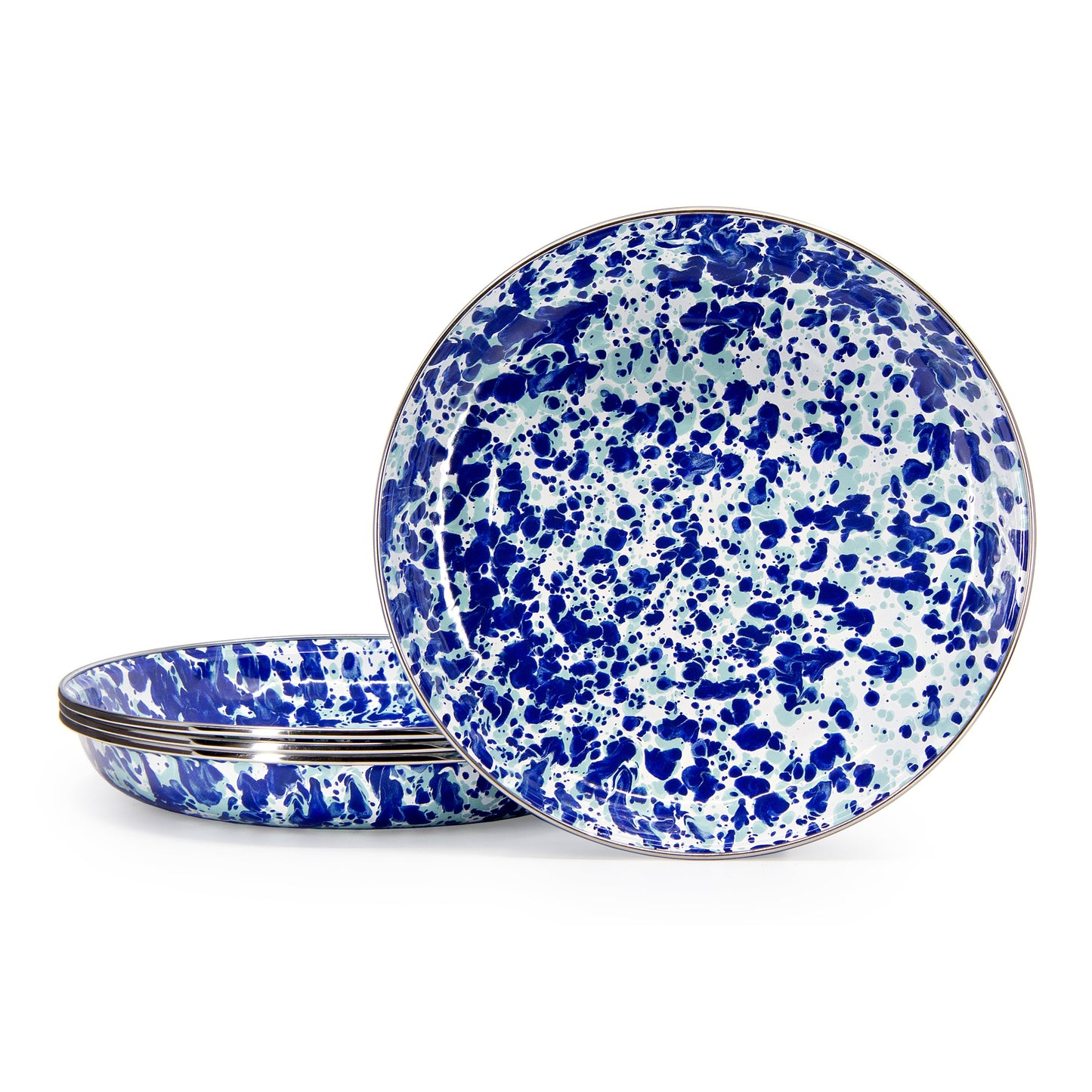 Ocean Swirl Pasta Plates - Set of 4