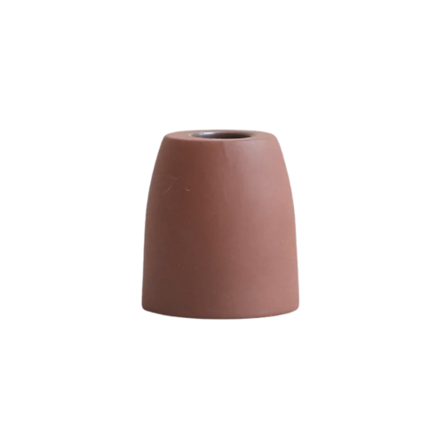 Petite Ceramic Taper Holder | Earth