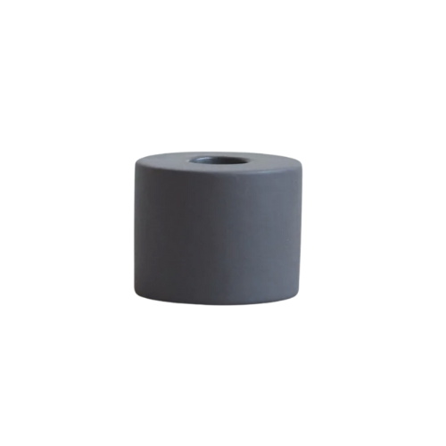 Petite Ceramic Taper Holder | Smoke