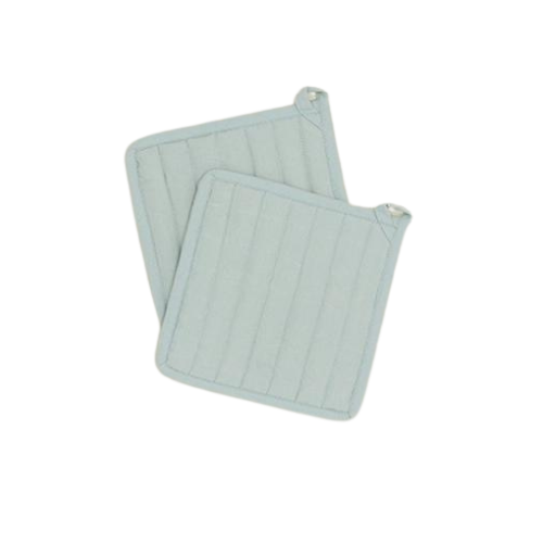 Simple Linen Pot Holders - Set of 2