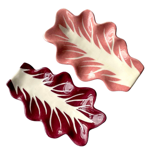 Radicchio Leaf Dish / Trinket Bowls
