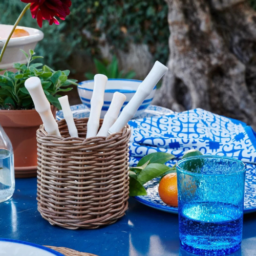 Rattan Utensil Holder