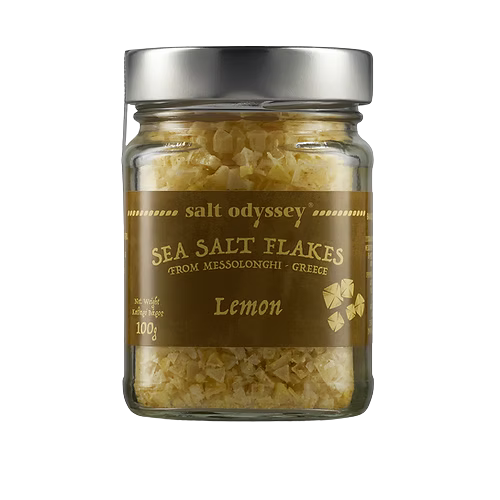 Sea Salt Flakes Glass Jar