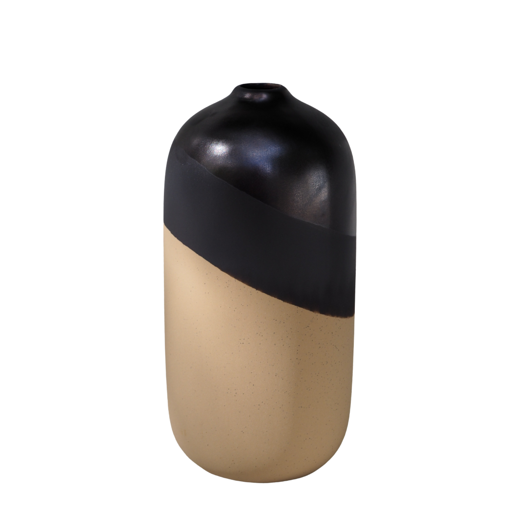 Two-Tone Ceramic Vase | Rounded