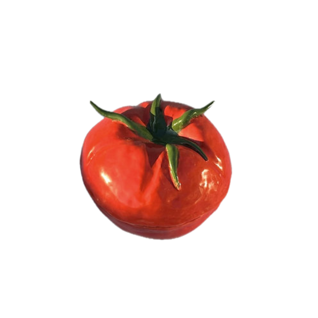 Handmade Ceramic Tomato Salt Cellar