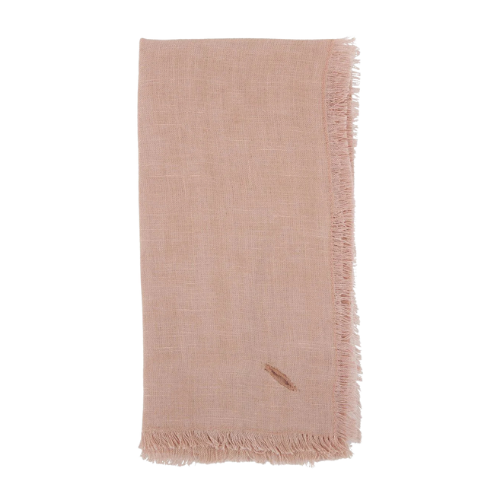 Solid Linen Napkins | Set of 4 | Salmon