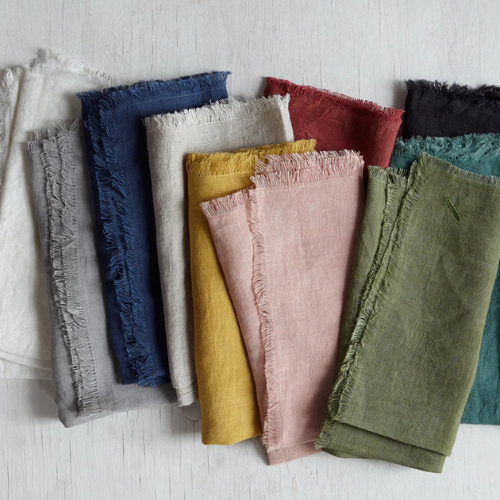 Solid Linen Napkins | Set of 4 | White