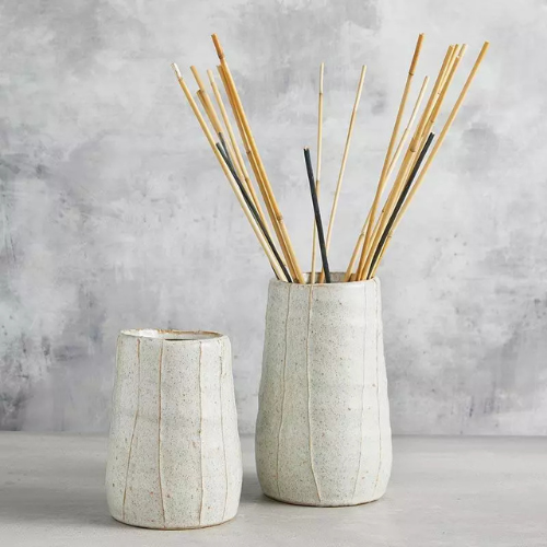 Tall Striped Pot - Medium