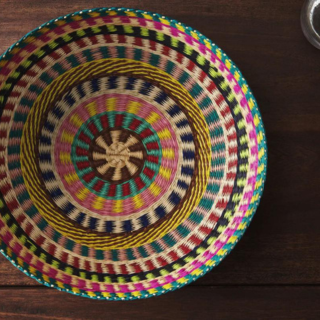 Toquilla Multicolor Basket - Large