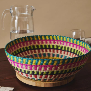 Toquilla Multicolor Basket - Large