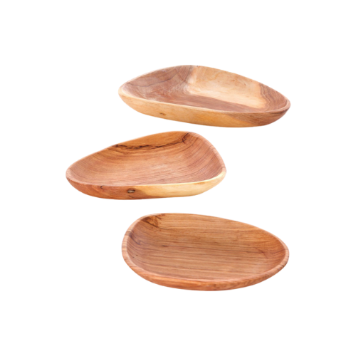 Wood Flower Petal Serving Tray