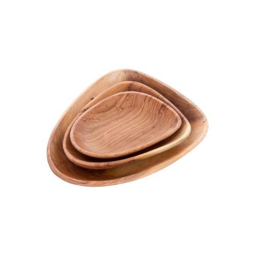 Wood Flower Petal Serving Tray