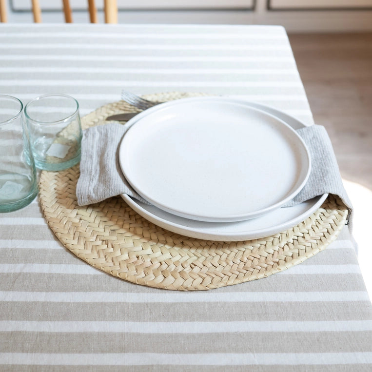 Straw Round Placemat | Set of 6