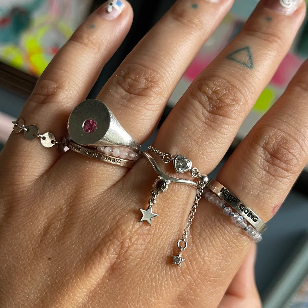 Gold Dangling Rings