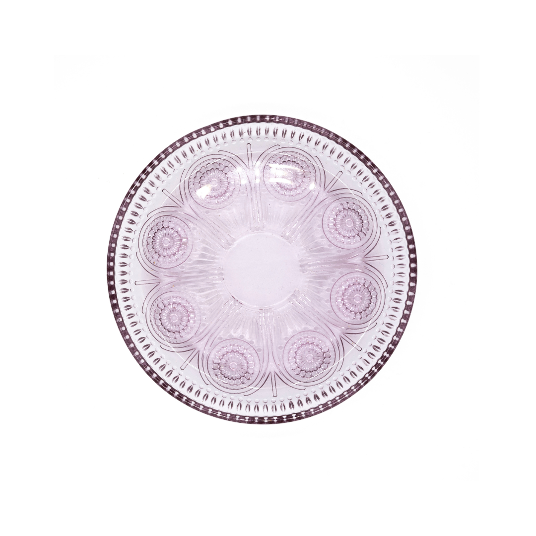 Dentelle Duchesse Glass Plate | Small, Purple