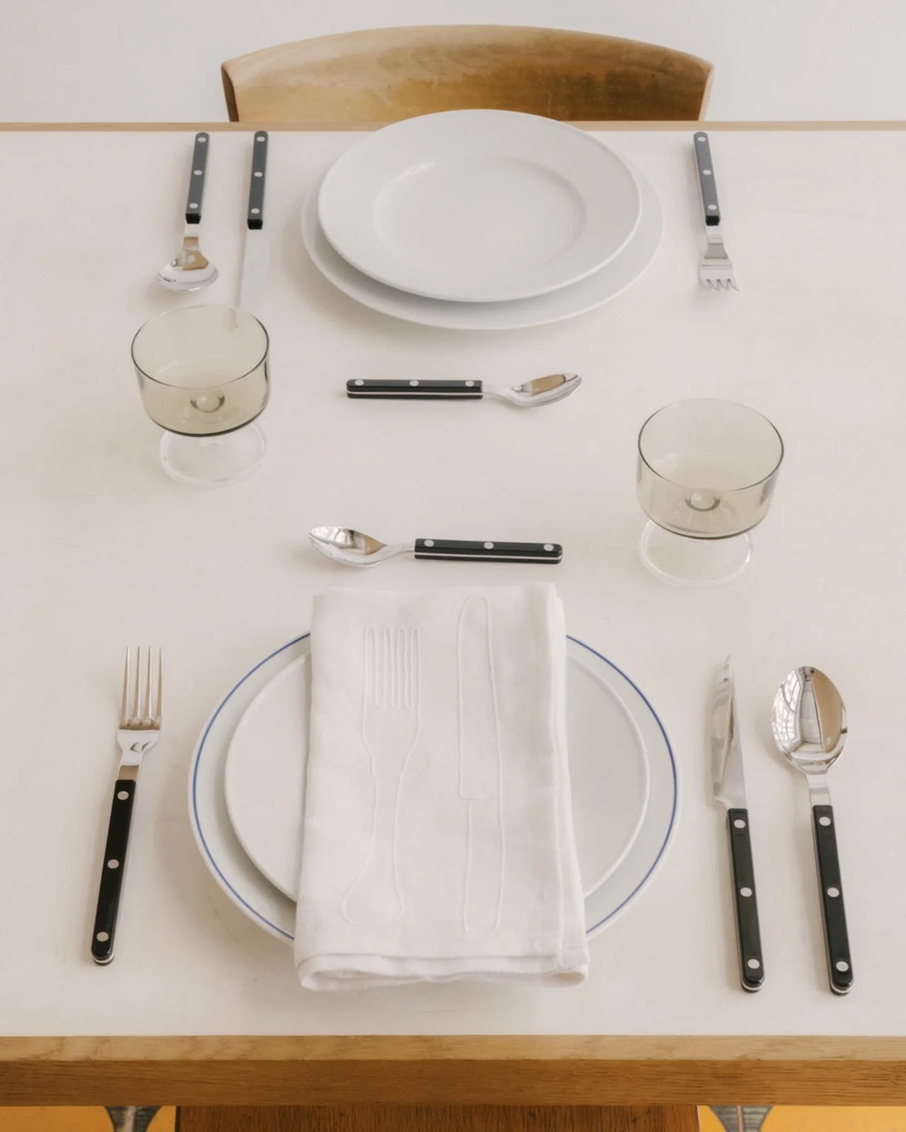 Bistrot 5 Piece Flatware Set - Vintage, Solid