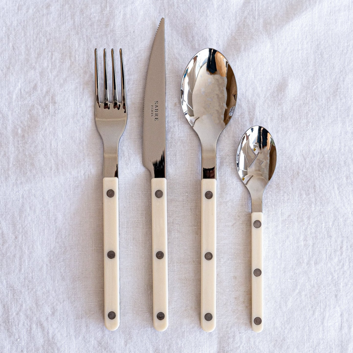 Bistrot 5 Piece Flatware Set - Vintage, Solid
