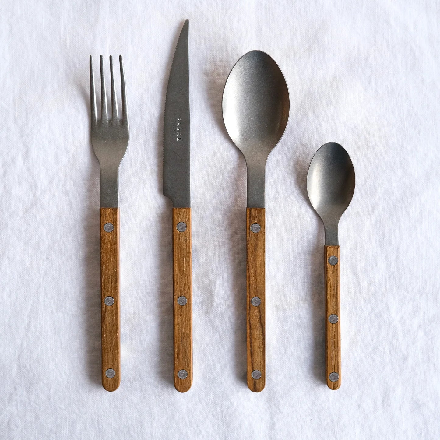 Bistrot  5 Pieces Flatware Set - Vintage, Teak