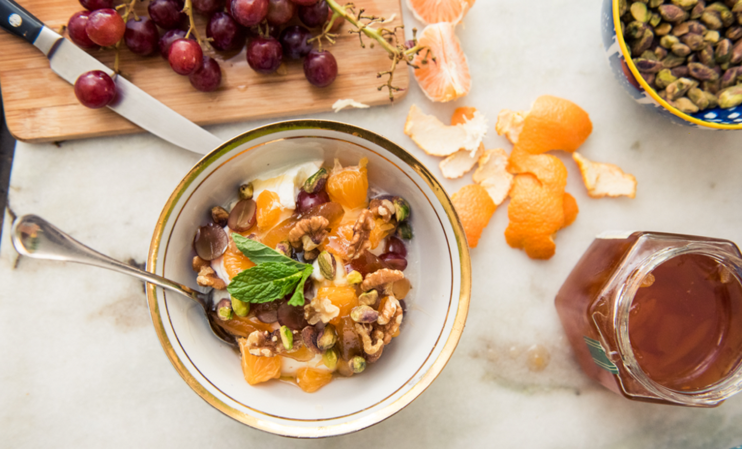 LABNEH WITH TANGERINES