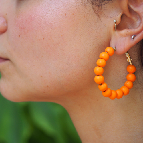 Colored Wood Ball Hoops