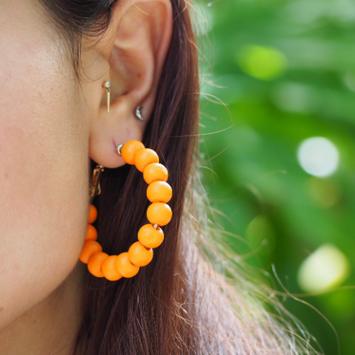 Colored Wood Ball Hoops