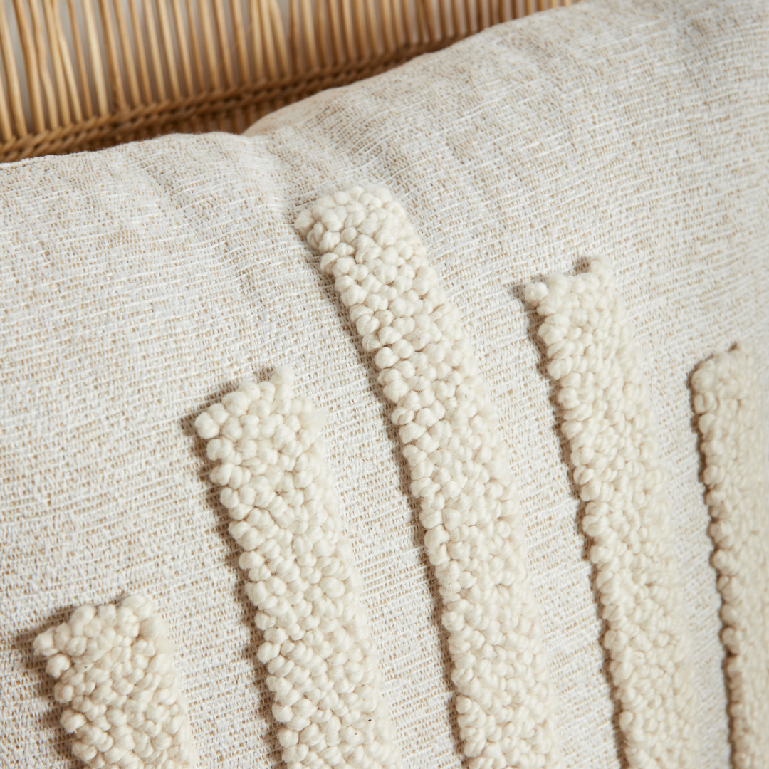 Slatted Diamond Throw Pillow