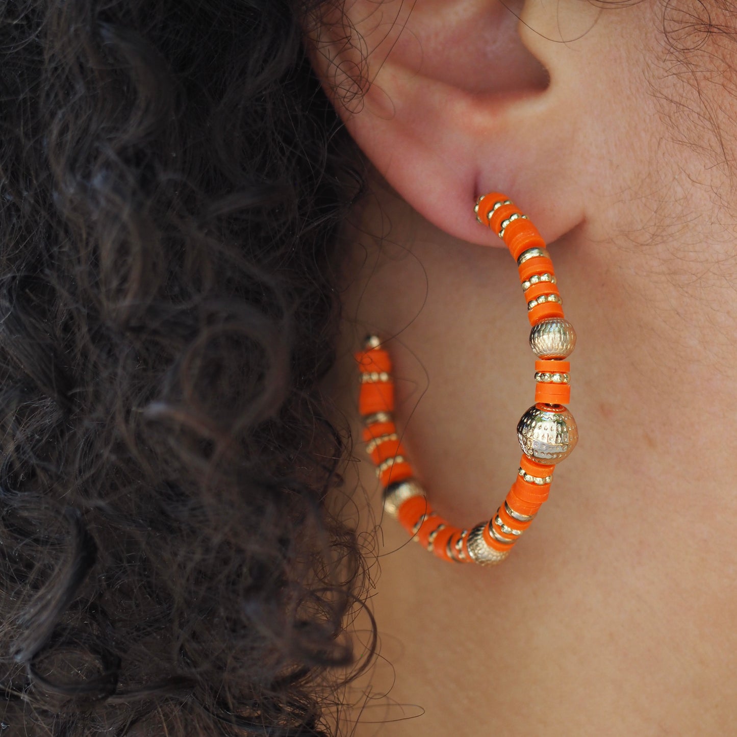 Metal Ball Beads with Open Hoops