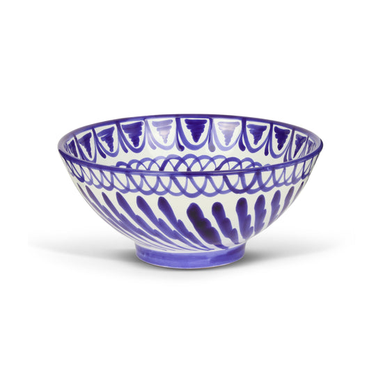 Medium bowl with hand painted designs