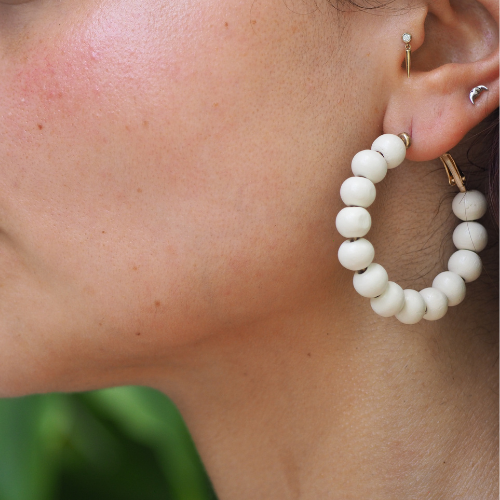 Colored Wood Ball Hoops