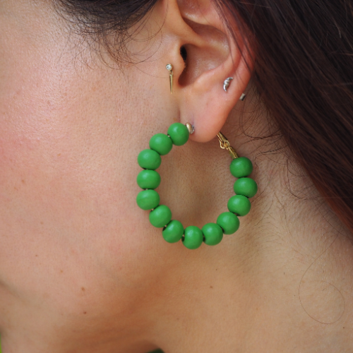 Colored Wood Ball Hoops