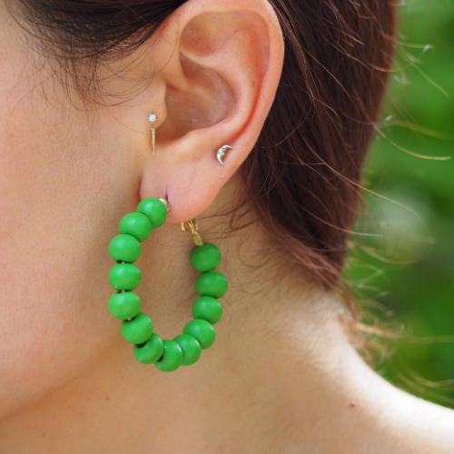 Colored Wood Ball Hoops